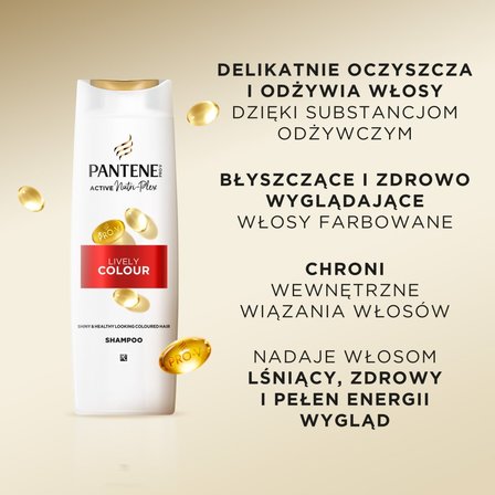 Szampon Pantene Pro-V Lively Color, formuła Pro-V + antyoksydanty, do włosów farbowanych, 400 ml (4)