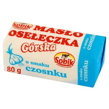 Sobik Masło osełeczka górska o smaku czosnku 80 g (2)