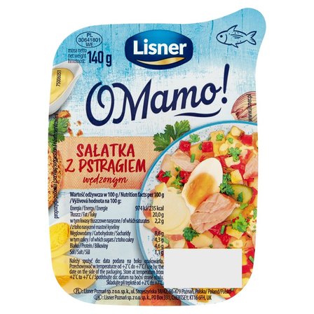 Lisner O Mamo! Sałatka z pstrągiem wędzonym 140 g (1)