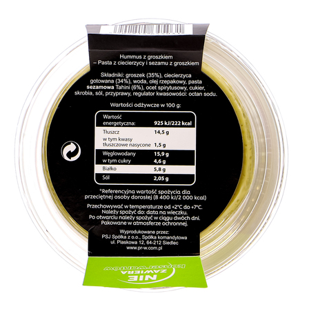 PSJ HUMMUS Z GROSZKIEM 200G (3)