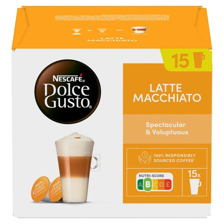 Nescafé Dolce Gusto Latte Macchiato Kawa mielona i mleko z cukrem 343,5 g (15 x 17,4 g i 15 x 5,5 g) (2)