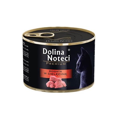 Dolina Noteci Premium mokra karma dla kota bogata w cielęcinę  185 g (1)