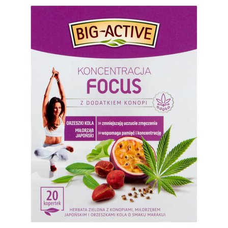 Big-Active Focus Herbata zielona koncentracja 30 g (20 x 1,5 g) (1)