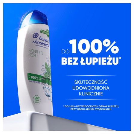 Head & Shoulders Menthol Fresh Codzienny Szampon Przeciwłupieżowy 400 ml. Efekt świeżości (6)