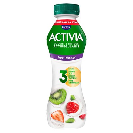 Activia Jogurt bez laktozy truskawka kiwi 270 g (1)