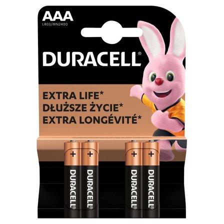 Duracell AAA LR03/MN2400 1,5 V Baterie alkaliczne 4 sztuki (1)