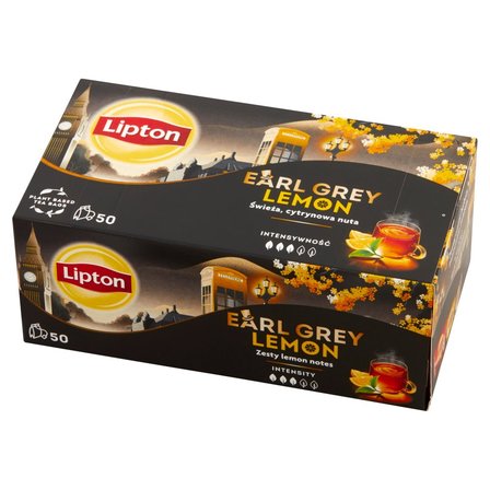 Lipton Earl Grey Lemon Herbata czarna 100 g (50 torebek) (2)