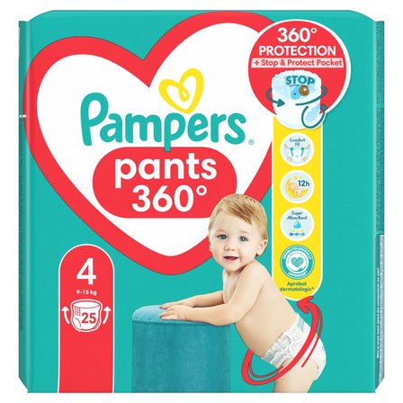 Pampers Pants Pieluchomajtki, rozmiar 4, 25 sztuk, 9kg-15kg (1)