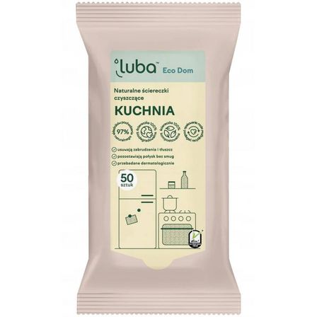 Luba Eco Dom naturalne ściereczki czyszczące Kuchnia 50szt (1)