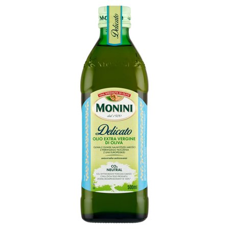 Monini Delicato Oliwa z oliwek najwyższej jakości z pierwszego tłoczenia 500 ml (1)