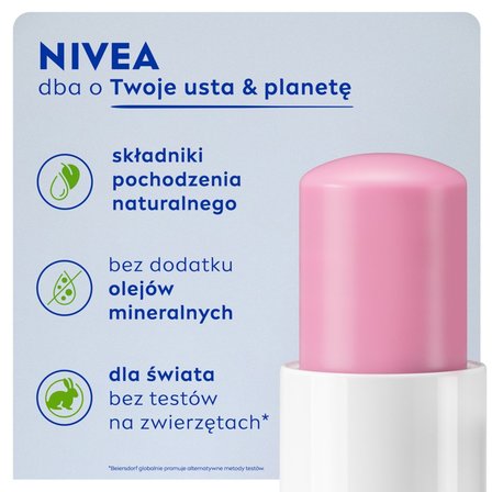 Nivea Soft Rose Pielęgnująca pomadka do ust 5,5 ml (4)