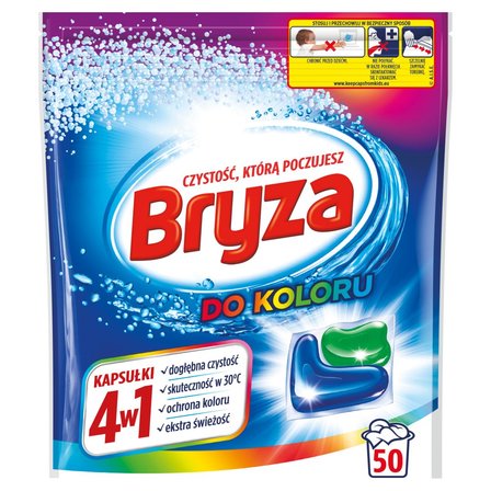 Bryza 4w1 Kapsułki do prania do koloru 1000 g (50 prań) (1)