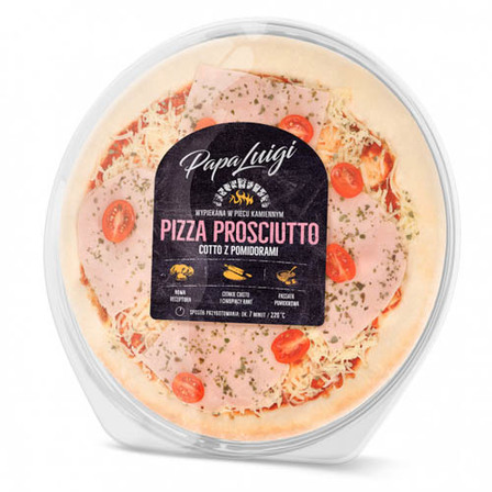 Papa Luigi Pizza Prosciutto Cotto z pomidorami 400g (1)