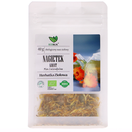 EcoBlik - Herbatka ziołowa Nagietek kwiat ekologiczny, 40 g (1)