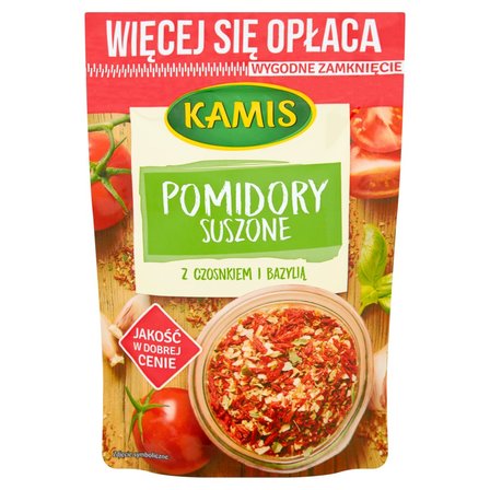 Kamis Pomidory suszone z czosnkiem i bazylią 50 g (1)