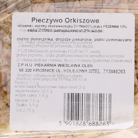 Piekarnia Krośnice pieczywo krojone orkiszowe 400g (2)