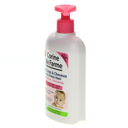 CORINE DE FARME BEBE SZAMPON I ŻEL MYJĄCY 500ML (2)