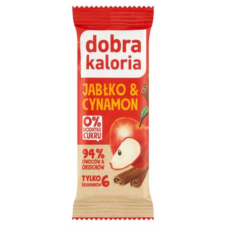 Dobra Kaloria Baton daktylowy jabłko & cynamon 35 g (1)