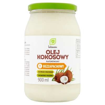 Intenson Olej kokosowy rafinowany bezzapachowy 900 ml (1)