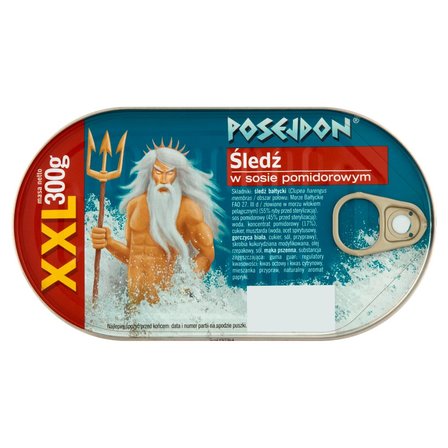 Posejdon XXL Śledź w sosie pomidorowym 300 g (1)