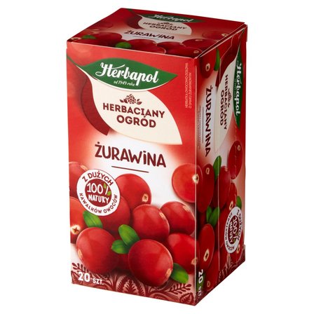 Herbapol Herbaciany Ogród Herbatka owocowo-ziołowa żurawina 50 g (20 x 2,5 g) (2)