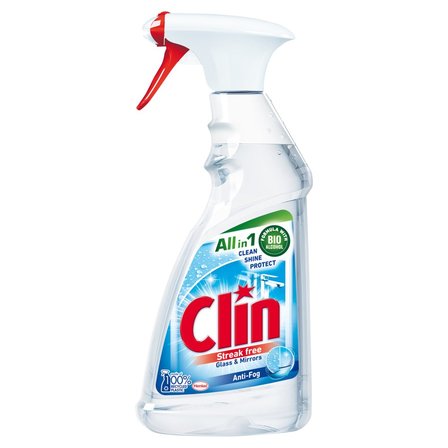 Clin Anti-Fog Płyn do mycia powierzchni szklanych 500 ml (1)