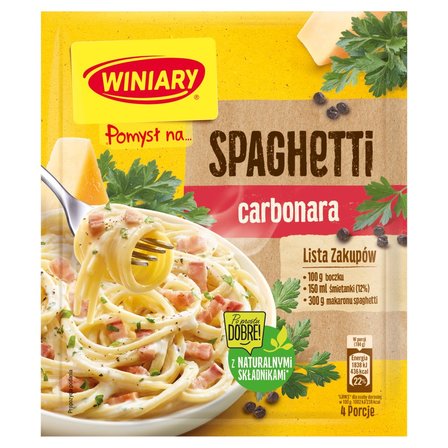 Winiary Pomysł na... Spaghetti carbonara 34 g (1)