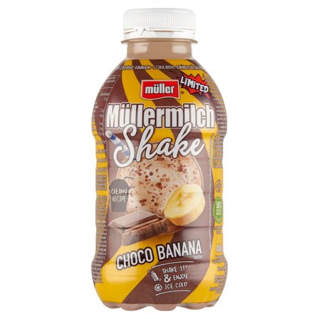 Müller Müllermilch Shake Napój mleczny o smaku czekoladowo-bananowym 400 g (1)