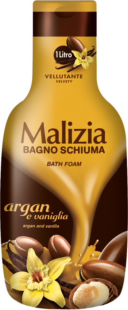 MALIZIA BATH FOAM PŁYN DO KĄPIELI - ARGAN I WANILIA 1000ML (1)