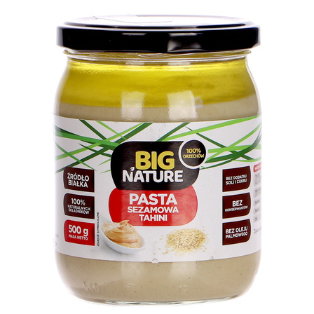 Big nature pasta sezamowa tahini 500g (1)