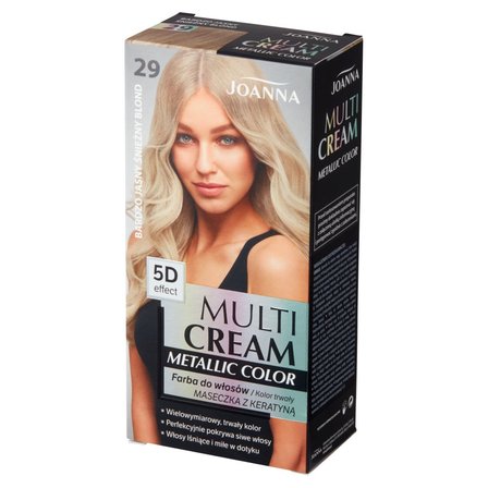 Joanna Multi Cream Metallic Color Farba do włosów bardzo jasny śnieżny blond 29 (2)