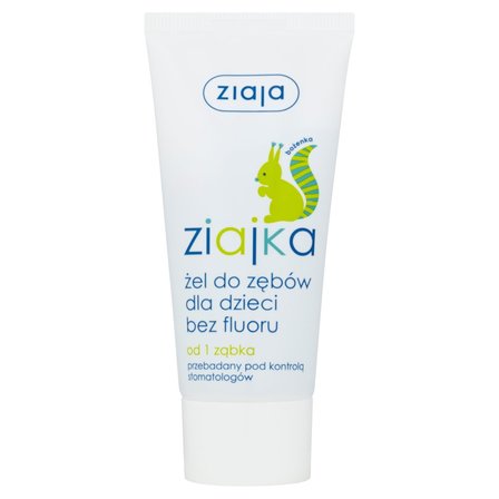 Ziaja Ziajka Żel do zębów dla dzieci bez fluoru od 1 ząbka 50 ml (1)