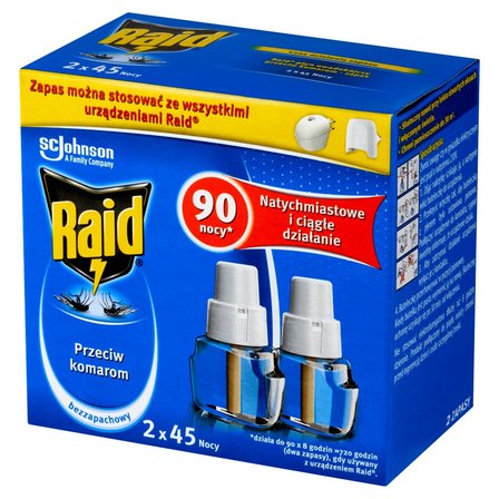 Raid Płyn owadobójczy przeciw komarom zapas bezzapachowy 54 ml (2 x 27 ml) (2)