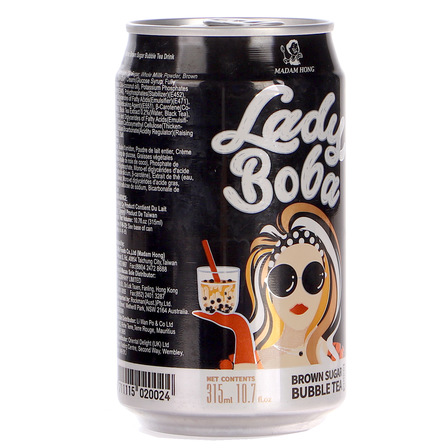 Napój Lady Boba Brown Sugar Bubble Tea z kuleczkami z tapioki 315 ml Magam Hong (5)