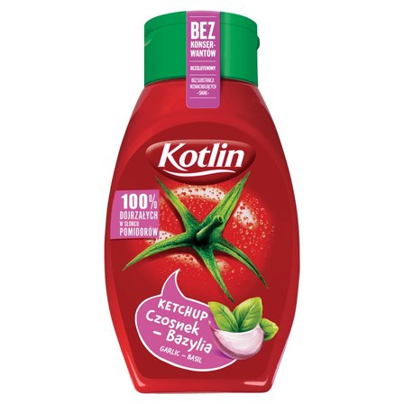 Kotlin Ketchup czosnek-bazylia 450 g (1)