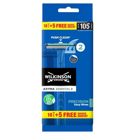 Wilkinson Sword Extra Essential 2 Precision Jednorazowe maszynki do golenia 15 sztuk (1)