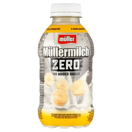 Müller Müllermilch Zero Napój mleczny o smaku bananowym 400 g (1)