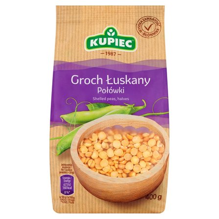 Kupiec Groch łuskany połówki 400 g (1)