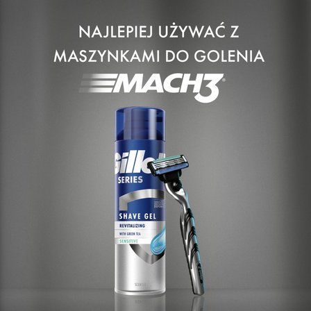 Gillette Series Rewitalizujący żel do golenia dla mężczyzn, z zieloną herbatą, 200 ml (3)