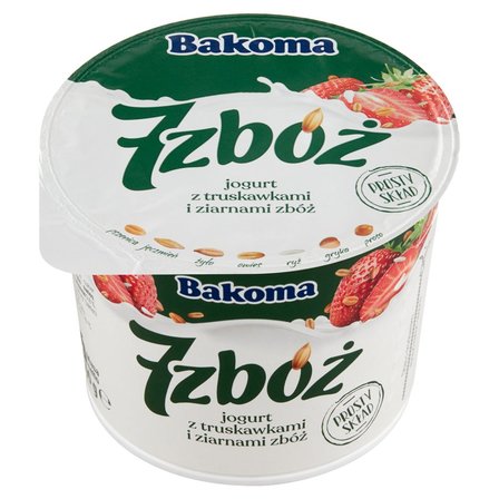 Bakoma 7 zbóż Jogurt z truskawkami i ziarnami zbóż 300 g (2)