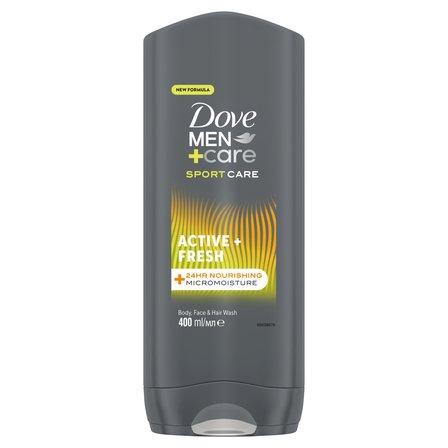 Dove Men+Care Sport Care Active+Fresh Żel pod prysznic 3 w 1 400 ml (1)