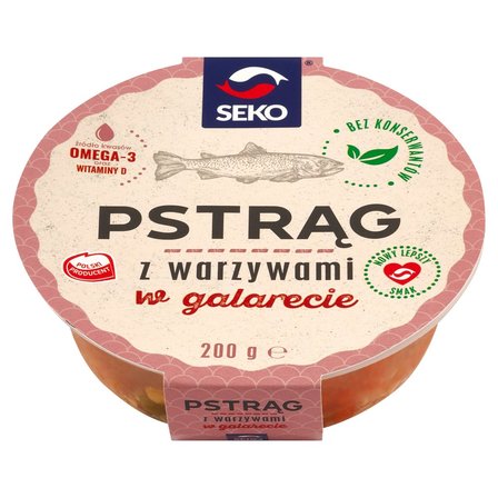 Seko Pstrąg z warzywami w galarecie 200 g (2)