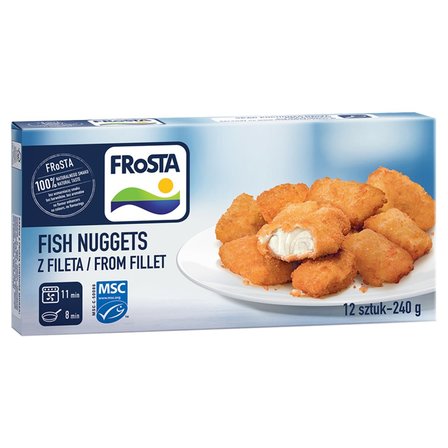 FRoSTA Fish Nuggets Mini porcje z filetów rybnych w chrupiącej panierce 240 g (12 sztuk) (1)