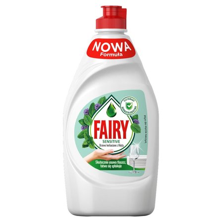 Fairy Skóra wrażliwa Tea Tree & Mint Płyn do mycia naczyń, delikatny dla skóry 450 ML (1)