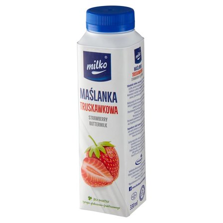 Milko Maślanka truskawkowa 330 ml (2)