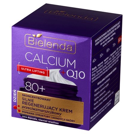 Bielenda Calcium +Q10 80+ Silnie regenerujący krem przeciwzmarszczkowy dzień 50 ml (2)