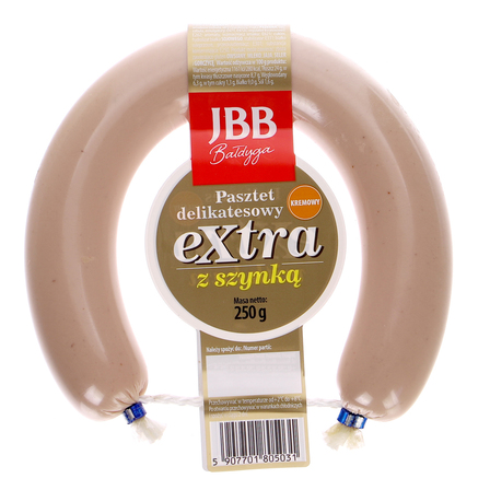 JBB Bałdyga Pasztet delikatesowy extra z szynką 250 g (2)
