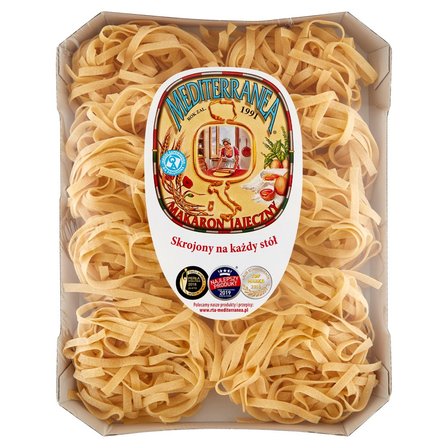 Mediterranea Makaron jajeczny 104 wstążka szeroka 500 g (1)