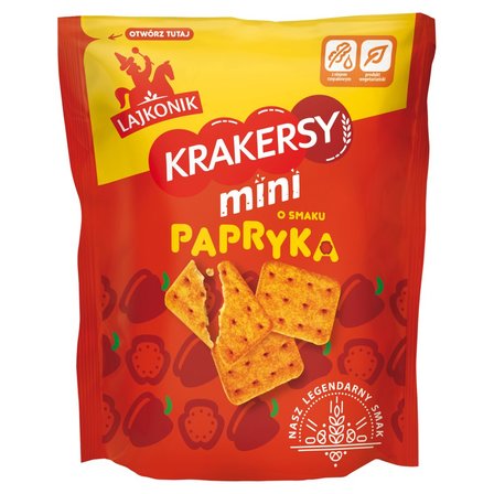 Lajkonik Krakersy mini o smaku papryka 100 g (1)