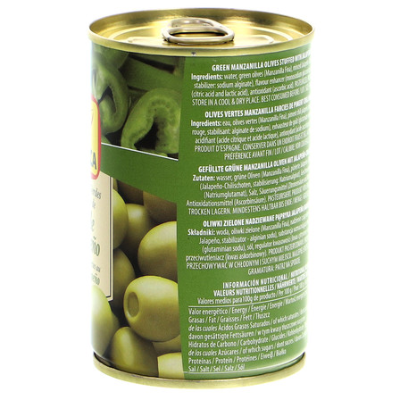 JOLCA OLIWKI ZIELONE NADZIEWANE PAPRYKĄ JALAPENO 300G (3)